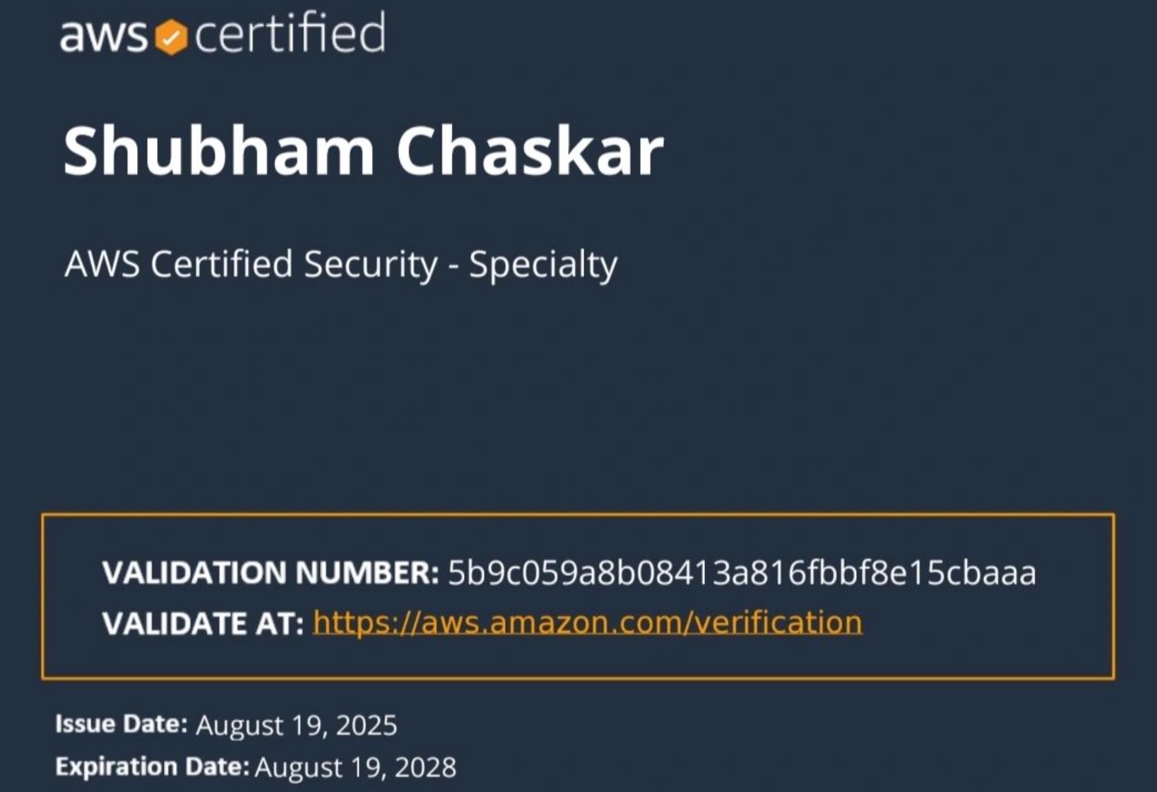 AWS Certified Security – Specialty — Amazon Web Services